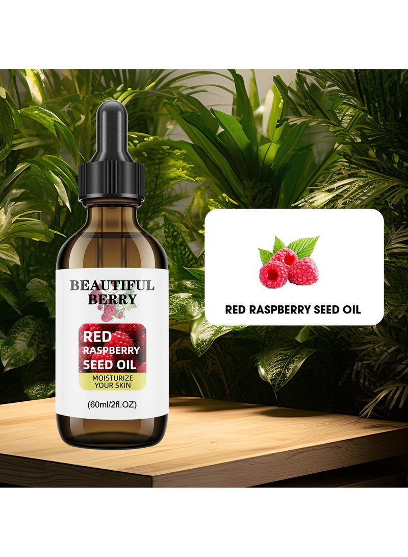 jalan 100% Cold-Pressed Raspberry Seed Oil (60ml) – Professional-Grade Anti-Aging Facial Base Oil – Natural Antioxidant for Glowing Skin – Fast Absorption, Non-Greasy - Image 5
